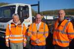 Pictured is Councillor Mick Barton, centre, with Councillor John Semens, right, and Councillor Bert Bingham.