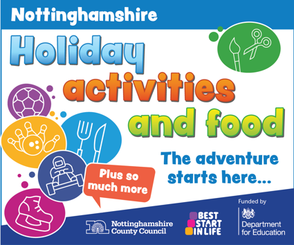 Nottinghamshire Holiday Activities and Food. The adventure starts here.