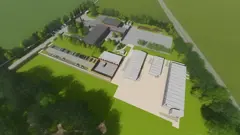 Artists impression aerial view of new learning village at St Peters Junior school