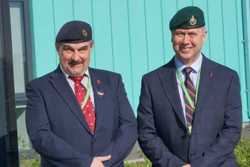 Councillor Kelvin Wright, who is the council’s Armed Forces Champion, left, and Armed Forces Advocate, Councillor David Clark.