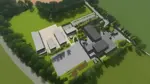 Artists impression aerial view of new learning village at St Peters Junior school