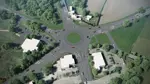 Ollerton roundabout from the sky