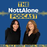 Image of two smiling women who host the Nottalone podcast