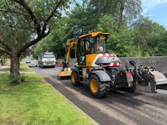 One of the council's two Pothole Pros out on the road  