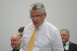 Cllr Bert Bingham speaking at Full Council.