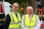Council Leader, Cllr Mick Barton, right, with Councillor John Semens, Deputy Cabinet Member for Transport and Environment