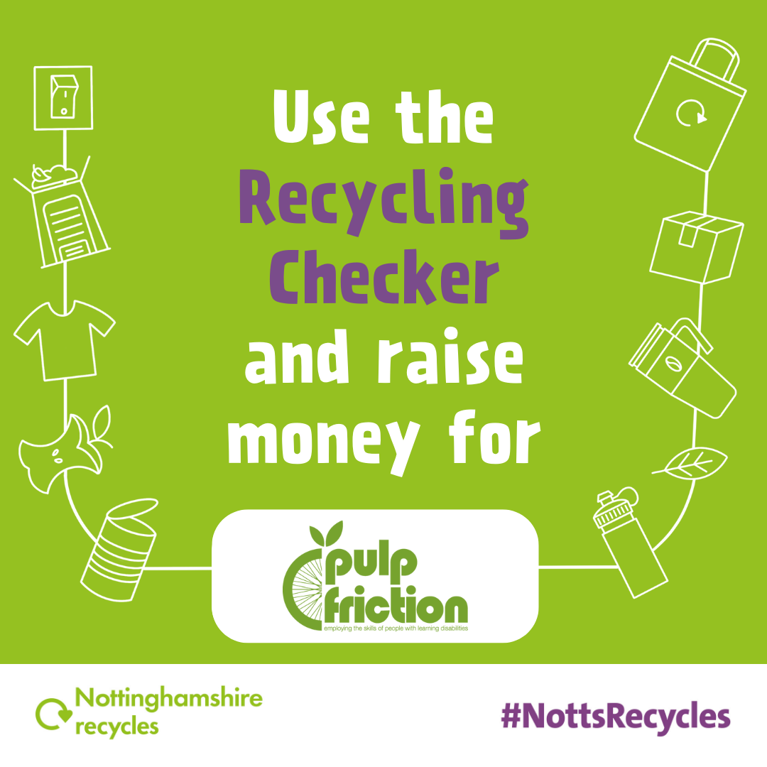 Use the Recycling Checker and raise money for Pulp Friction