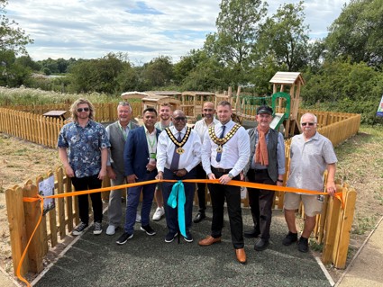 Pictured are Callum Douglas, Cllr Kevin Brown, Cllr Faz Choudhury, Cllr Rory Green, Cllr Christopher Adegoke, Cllr Dale Grounds, Denis Hill and Graham Upchurch.