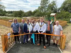 Pictured are Callum Douglas, Cllr Kevin Brown, Cllr Faz Choudhury, Cllr Rory Green, Cllr Christopher Adegoke, Cllr Dale Grounds, Denis Hill and Graham Upchurch.