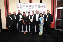 Reps from the council, Arc and Morgan Sindall at the awards ceremony 