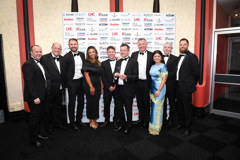 Reps from the council, Arc and Morgan Sindall at the awards ceremony 